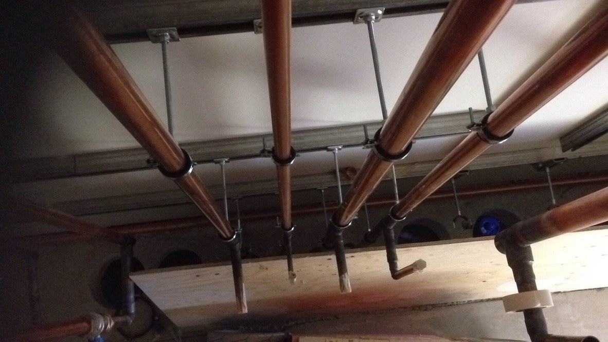 Kopparrörsinstallation i tak, Amin VVS AB